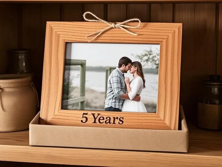 Custom Engraved Wood Photo Frame