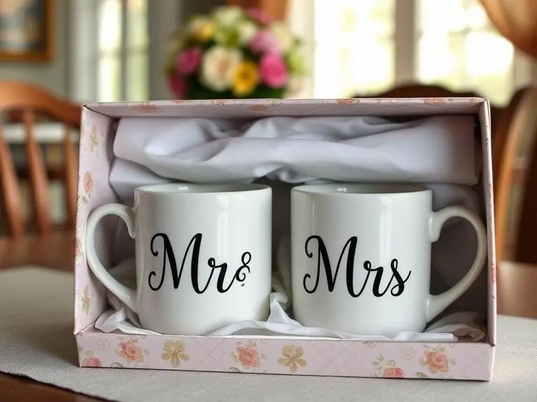 Mr Mrs Ceramic Coffee Mug Set