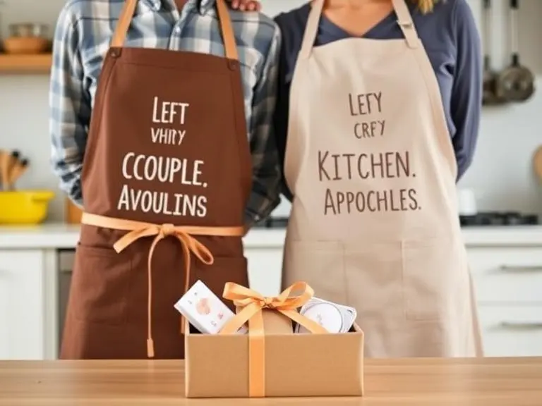 Couple Matching Kitchen Aprons