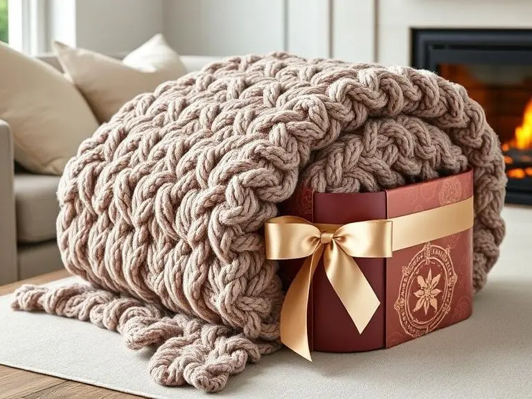 Cozy Knit Throw Blanket