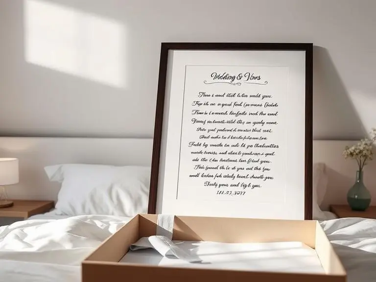 Custom Wedding Vows Wall Art