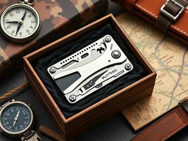 Steel Outdoor Multitool Card