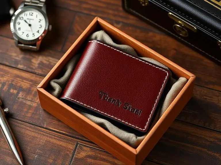 Personalized Leather Wallet for Men or Women