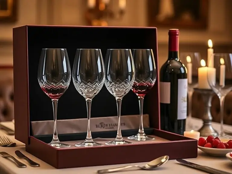Crystal Wine Glasses Set for drinks