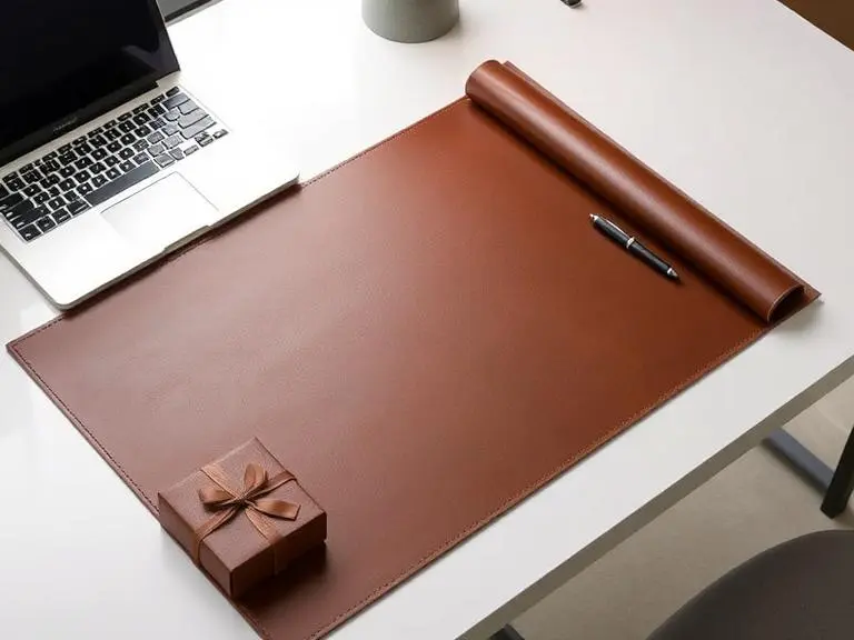 Leather Desk Mat Pad for office