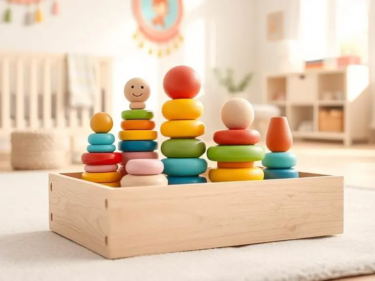 Colorful Wooden Stacking Toys