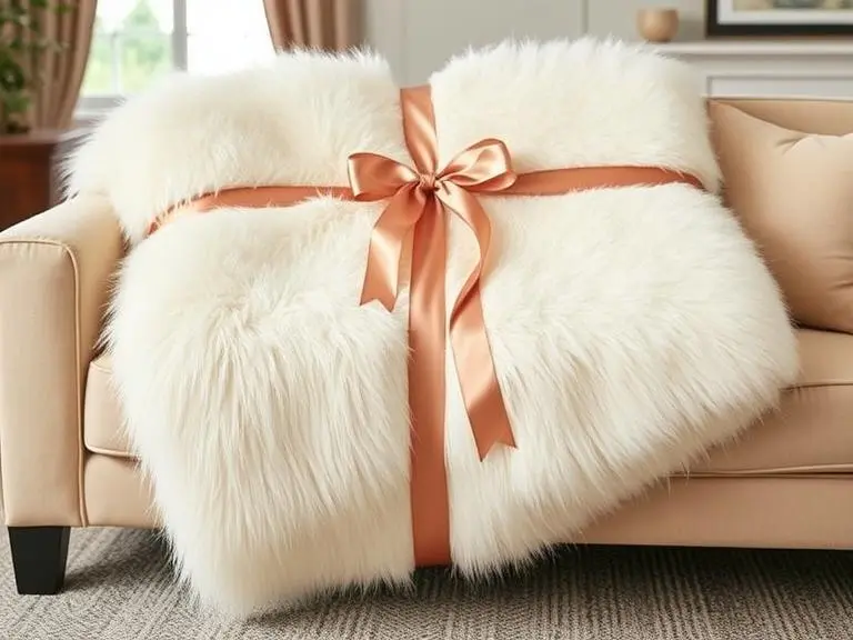 Cozy Faux Fur Throw Blanket - Luxurious Home Gift