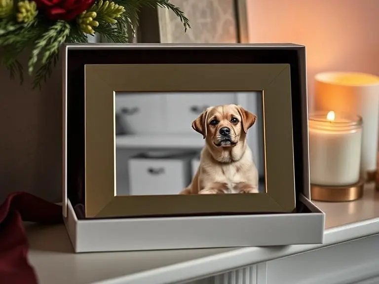 Custom Dog Photo Frame with text