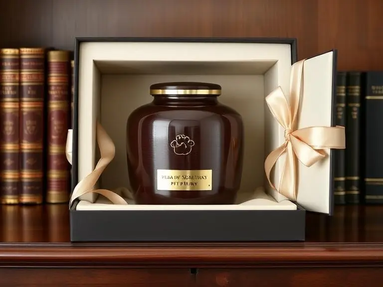 Custom Engraved Pet Urn for dog ashes