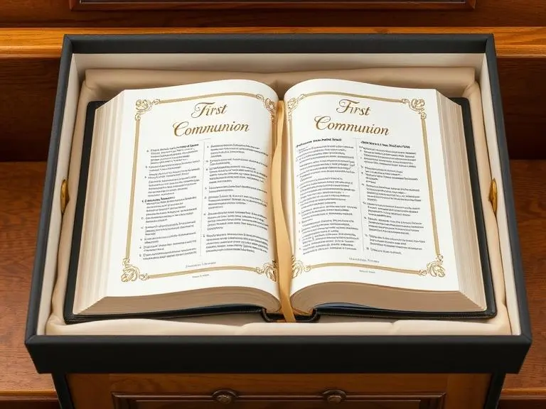 First Communion Bible keepsake