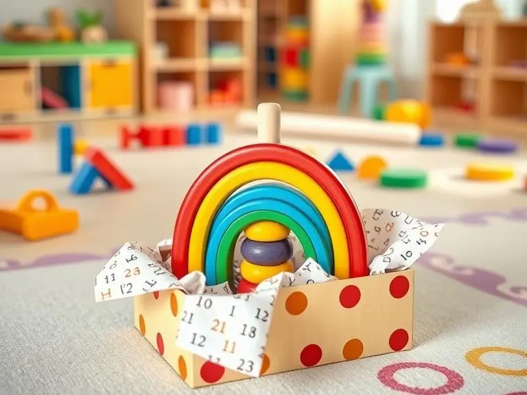 Wooden Stacking Toy Rainbow