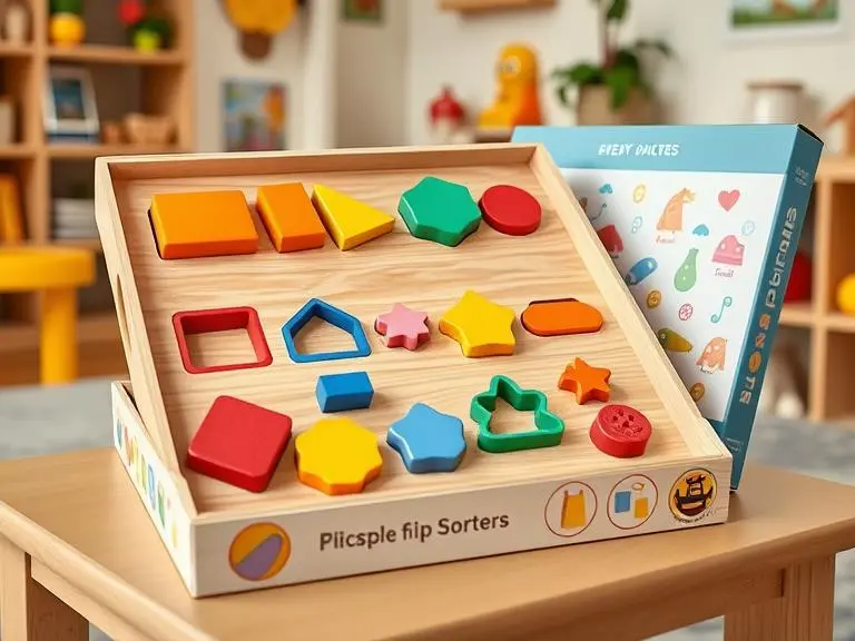 Wooden Shape Sorter Toy