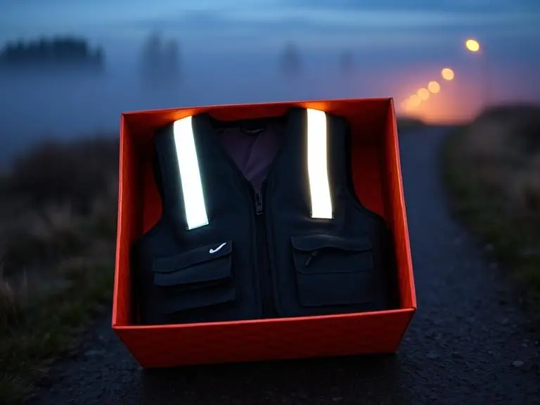 LED running vest for safety