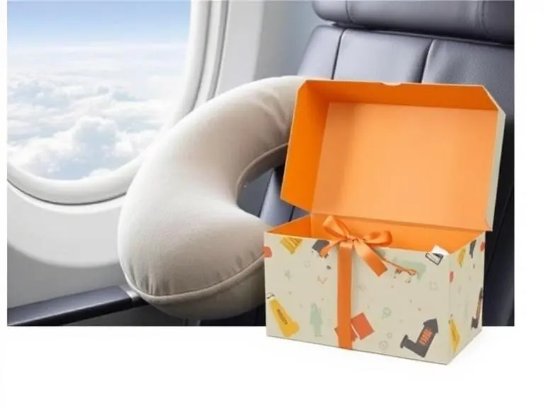 Ergonomic portable travel neck pillow