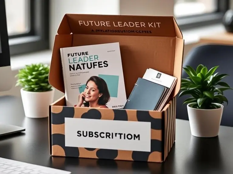 Subscription box for professional development (e.g., skill-building books)