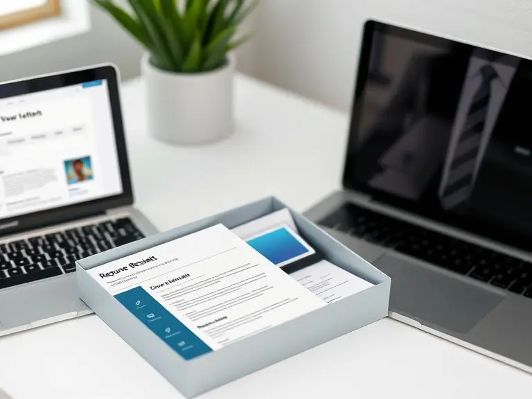 Professional resume template and cover letter kit