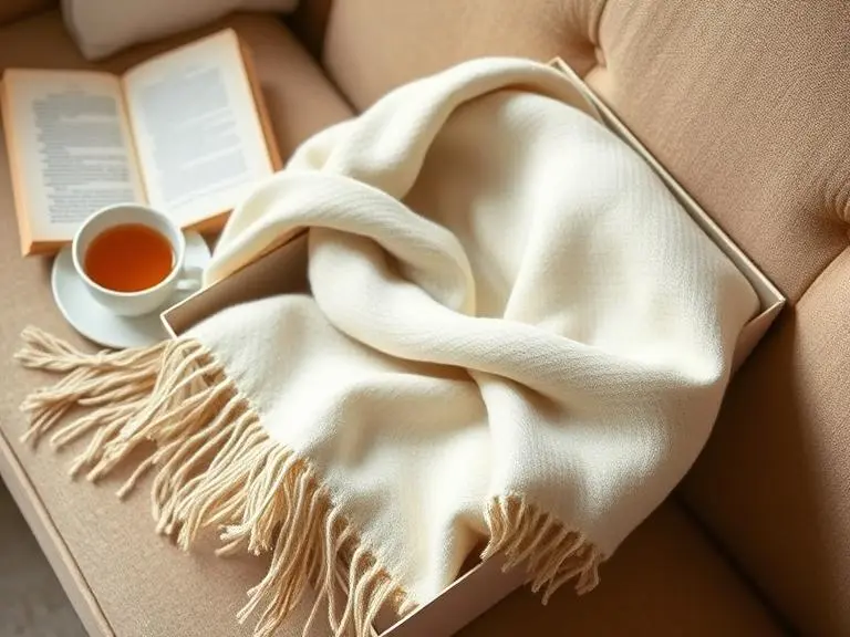 Soft cashmere blend shawl in light pink