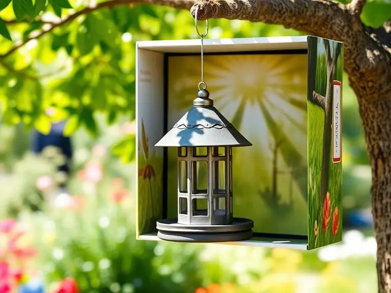 Hanging bird feeder for garden or patio