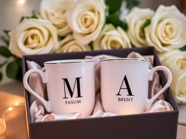 Personalized Couple Mugs for the newly engaged
