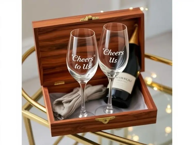 Engraved Wine Glasses Set