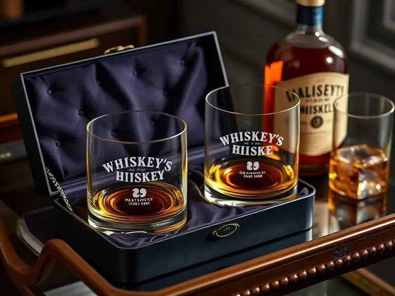 Custom Engraved Whiskey Glasses Set