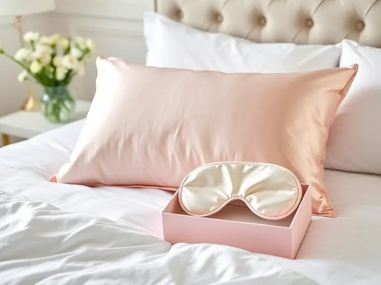 Pure Silk Pillowcase and Eye Mask Set