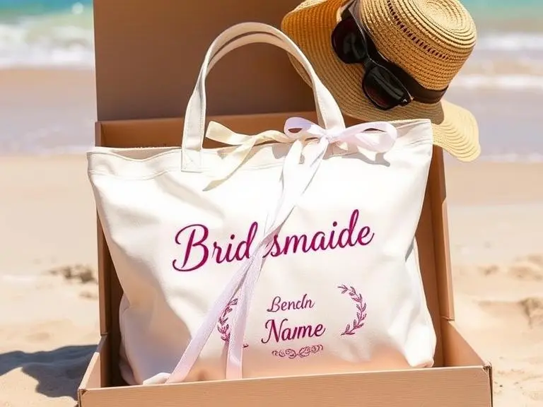 Personalized Bridesmaid Tote Bag