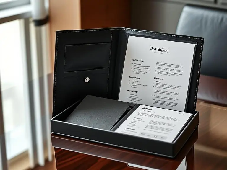 Professional PU Leather Portfolio Folder