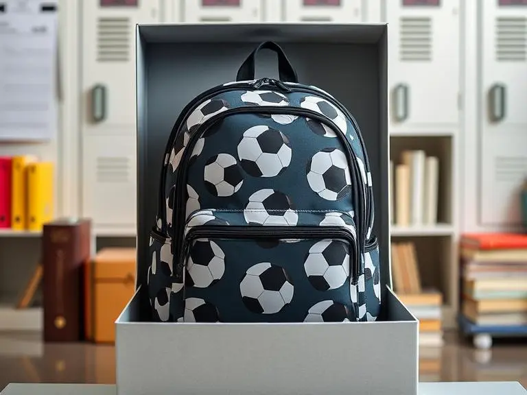 Football Design Backpack School Bag