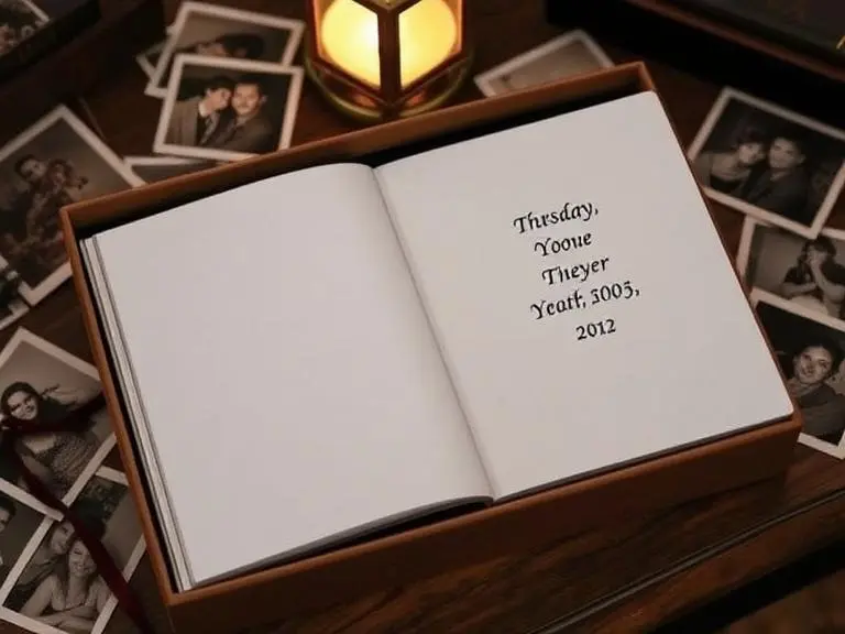 Custom Engraved Photo Album Book for memories