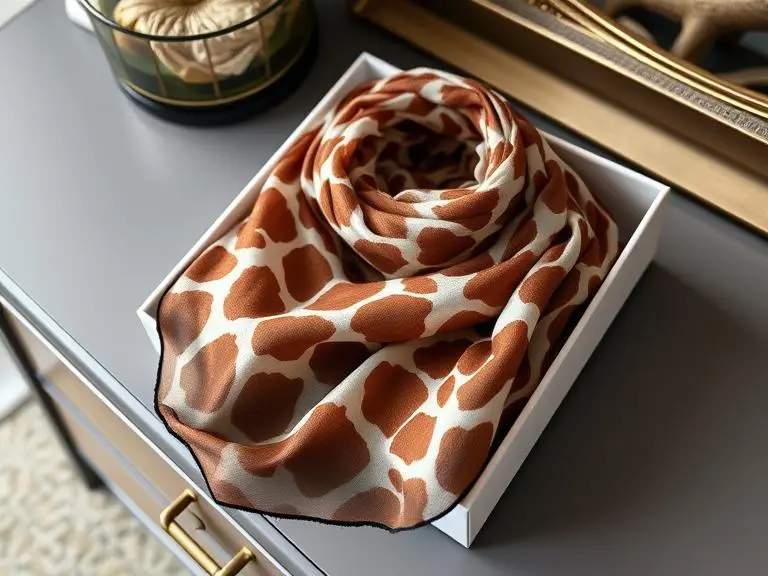 Fashion Giraffe Print Chiffon Scarf