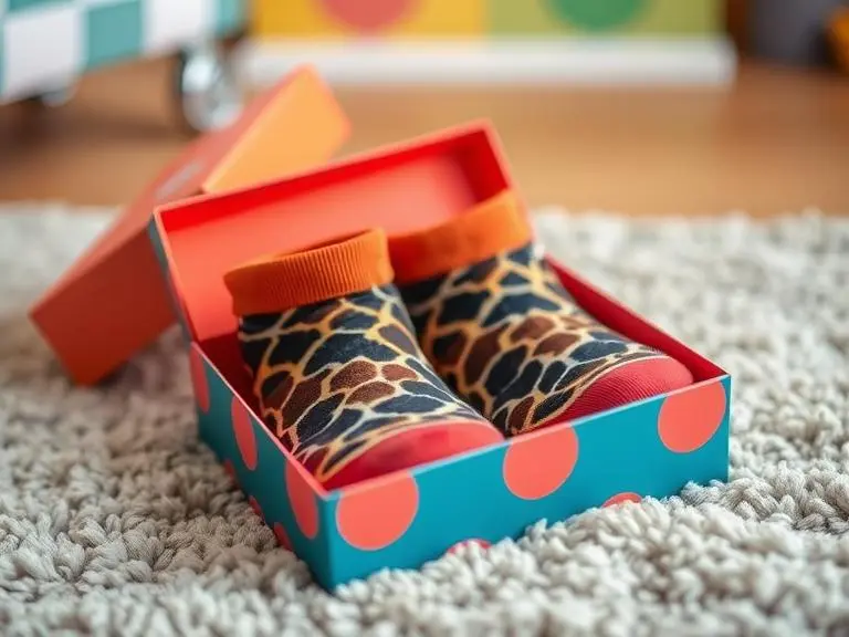 Novelty Giraffe Pattern Ankle Socks