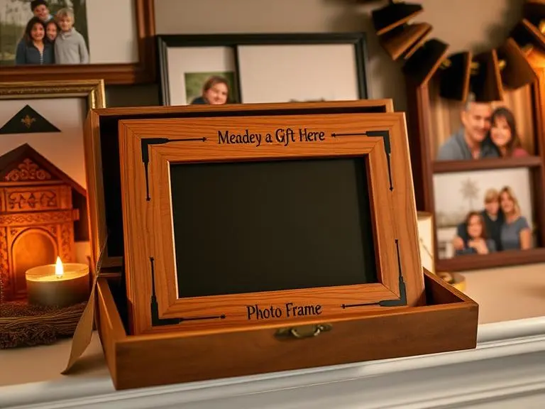 Custom Engraved Wooden Photo Frame