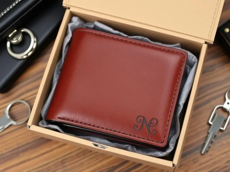 Personalised Initial Leather Wallet