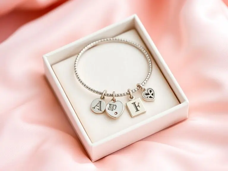 Custom Initial Charm Bracelet