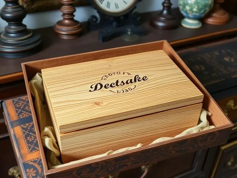 Engraved Wooden Keepsake Box