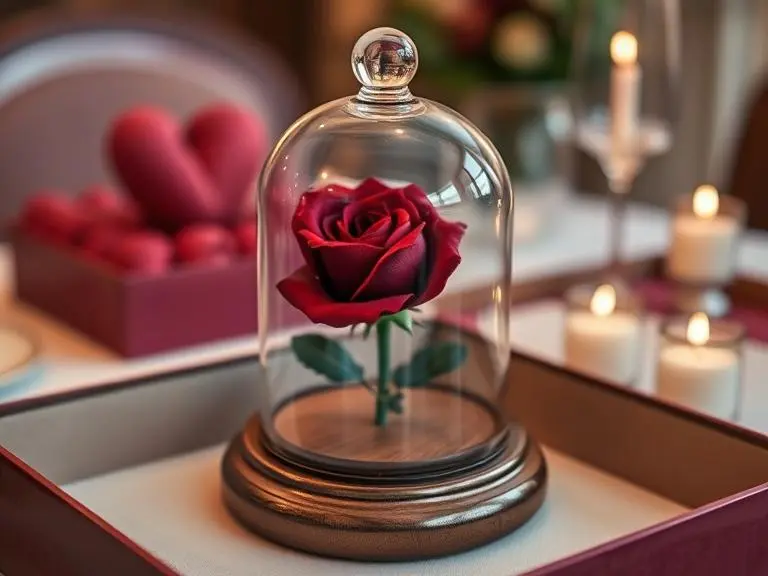 Eternal Rose in Glass Dome