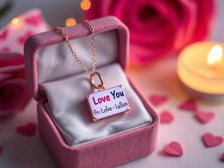 'I Love You' Projection Necklace