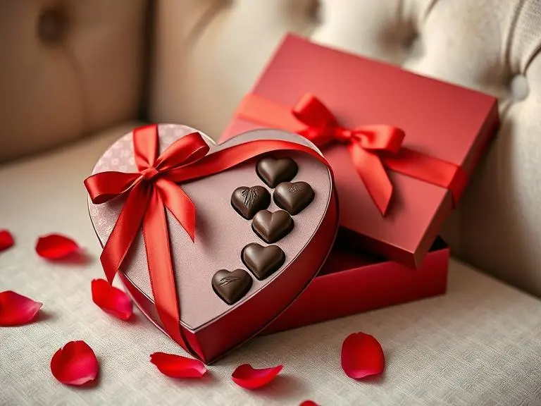 Heart-Shaped Chocolate Box