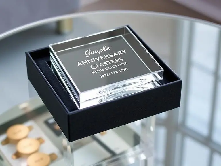 Couple's Personalized Crystal Coasters