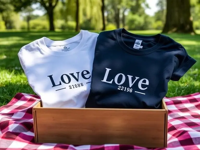 Personalized Cotton T-shirt Couple