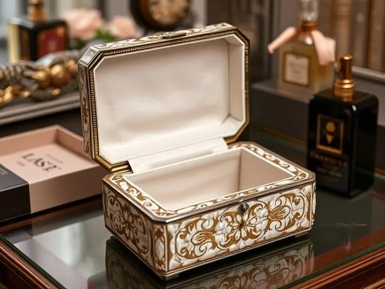 Mother of Pearl Inlaid Jewelry Box