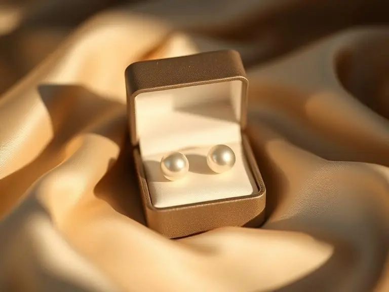 Genuine Pearl Stud Earrings