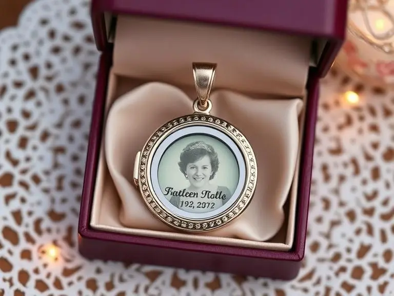 Personalized Engraved Pearl Locket