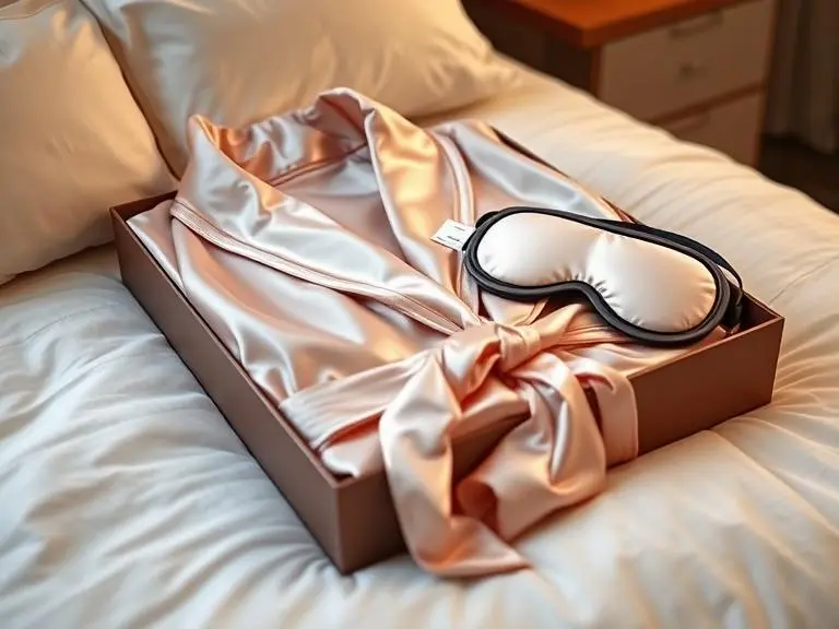 Silk Robe and Eye Mask Set