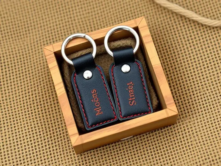 Leather Keychain Couples