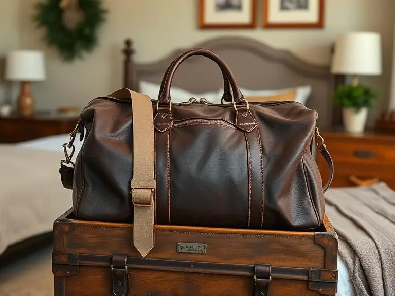 Leather Travel Bag Weekend