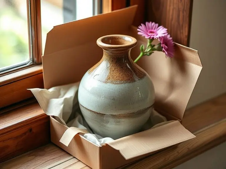 Hand-Painted Ceramic Vase