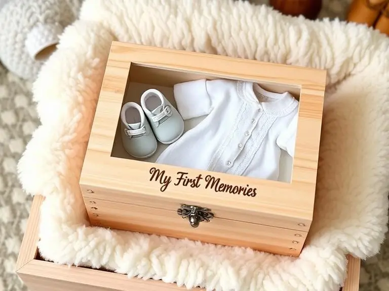 Baby Boy Wooden Keepsake Box
