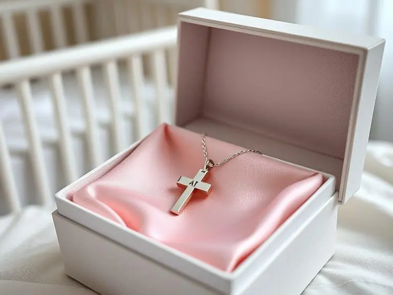 Personalized Silver Cross Necklace